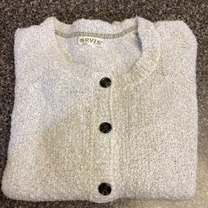Orvis button up Cotton Sweater
